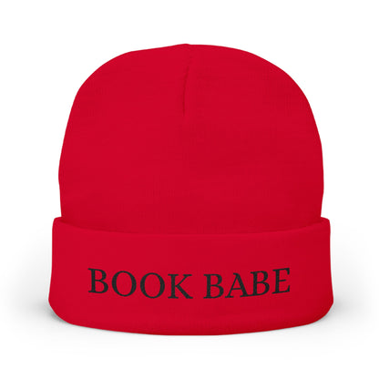 Book Babe Embroidered Knit Beanie