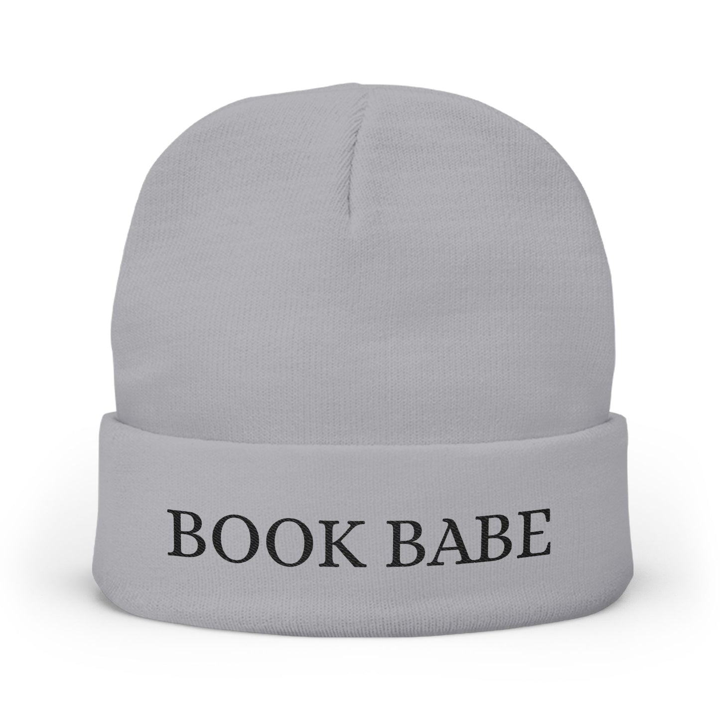 Book Babe Embroidered Knit Beanie