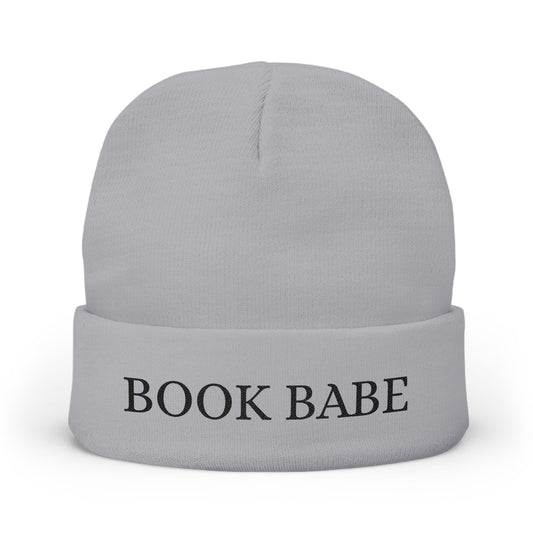 Book Babe Embroidered Knit Beanie